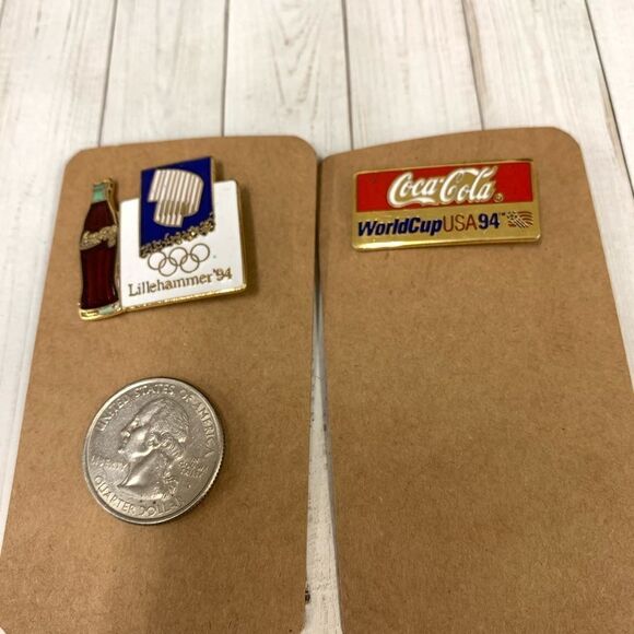 Vintage 1994 Coca Cola Pins - Picture 1 of 3